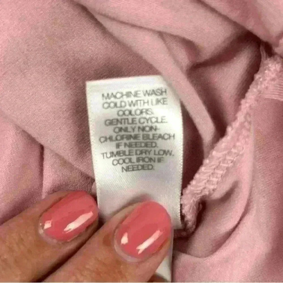 J Jill Luxe Supima Tunic Top XS Pink Solid Drop Shoulder Boat Neck Tee Womens - Picture 3 of 8